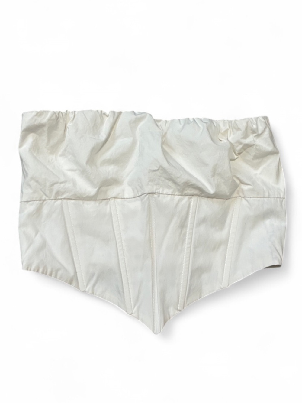 Princess Polly White Strapless Corset Crop Top